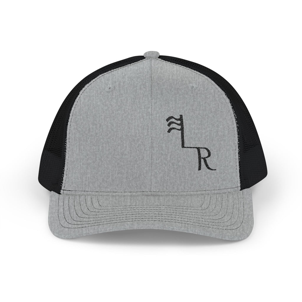 Trucker Cap — Minimalist Liberty Rose Ranch Branded Mesh Snapback Hat, Casual Everyday Baseball Cap