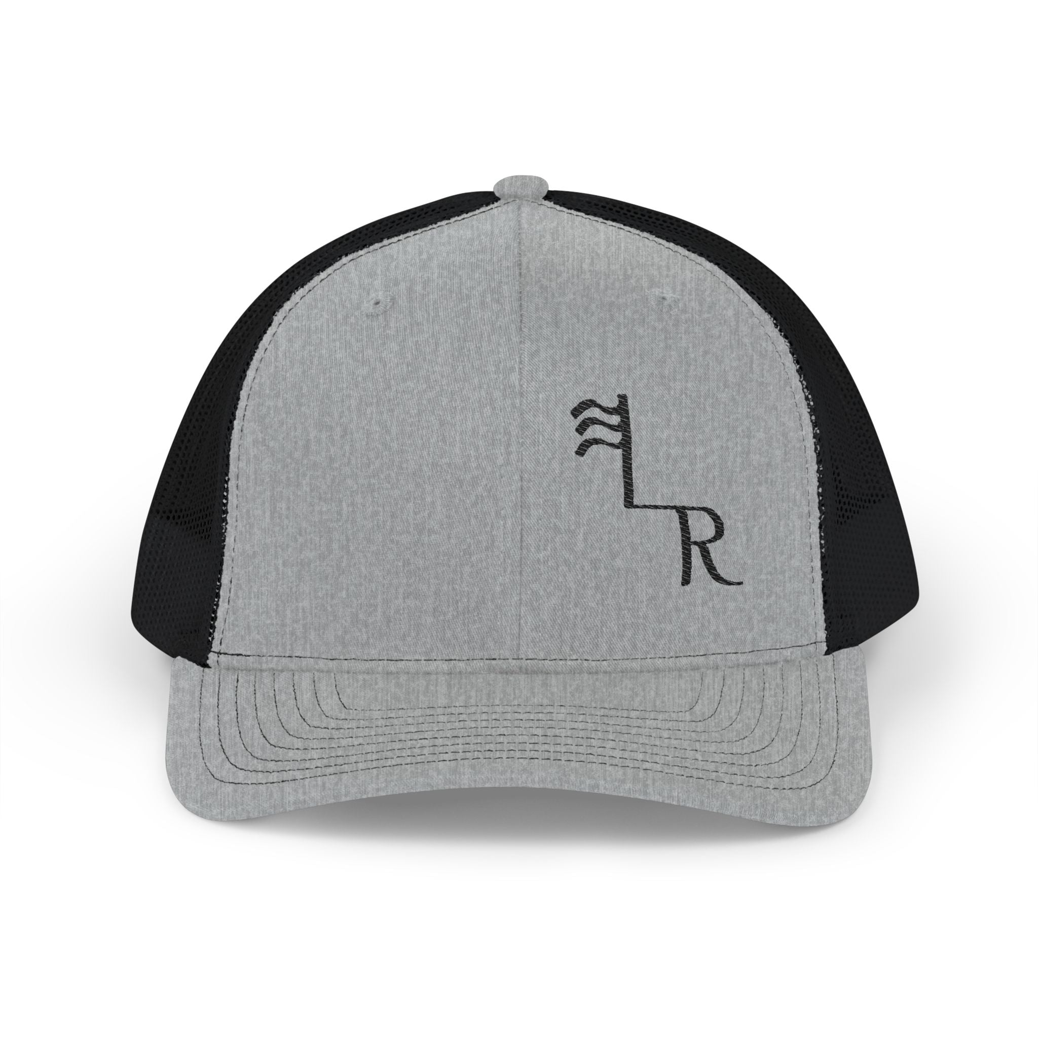 Trucker Cap — Minimalist Liberty Rose Ranch Branded Mesh Snapback Hat, Casual Everyday Baseball Cap