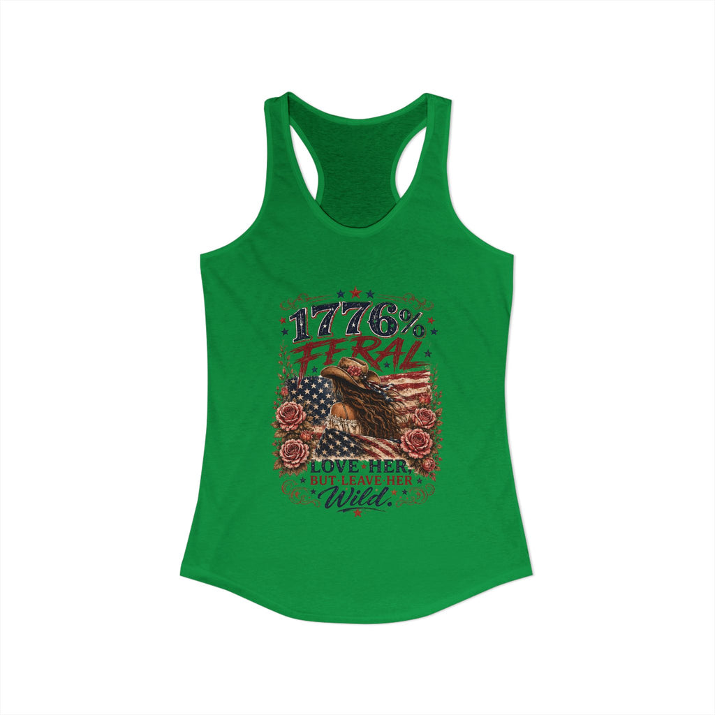 Keep Her Wild 1776% Feral Roses Racerback Tank