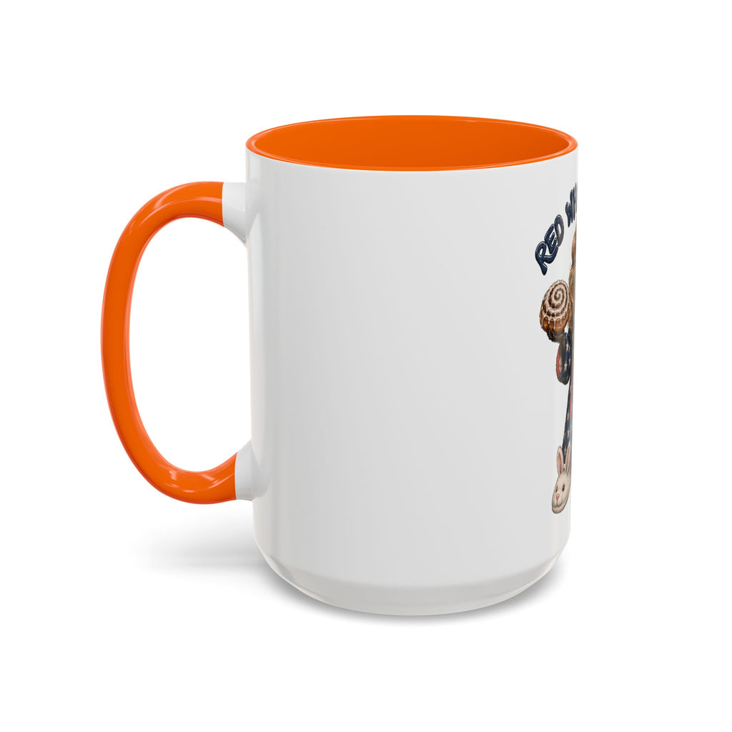 Red White and Feral Raccoon Coffee Mug