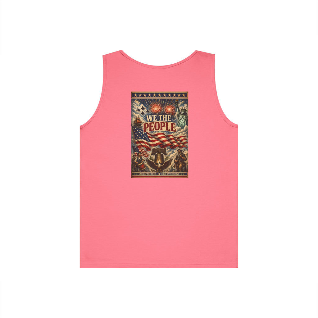 Patriotic "We The People" 4th of July Theme Graphic Tank Top