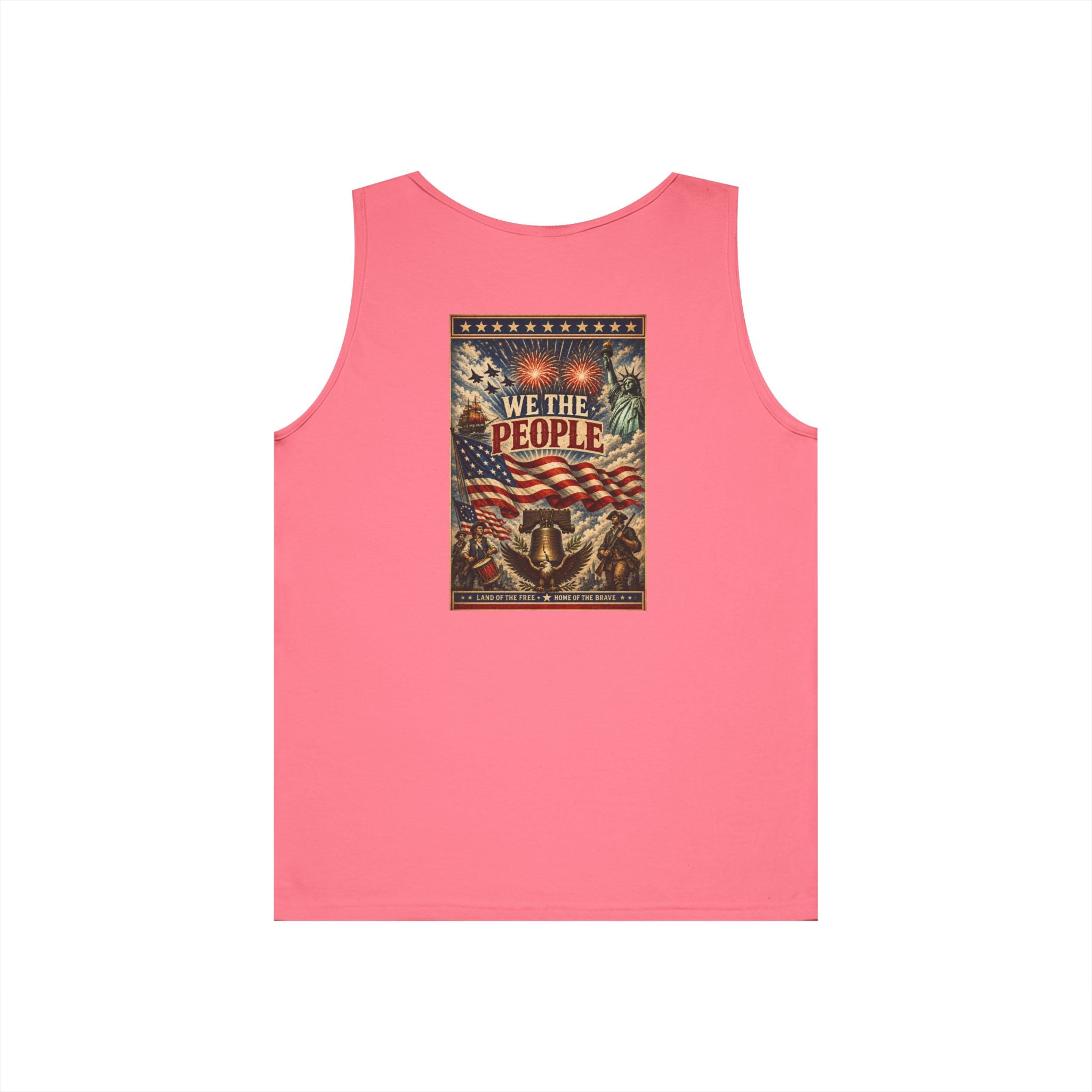 Patriotic "We The People" 4th of July Theme Graphic Tank Top