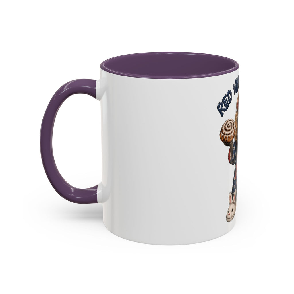 Red White and Feral Raccoon Coffee Mug