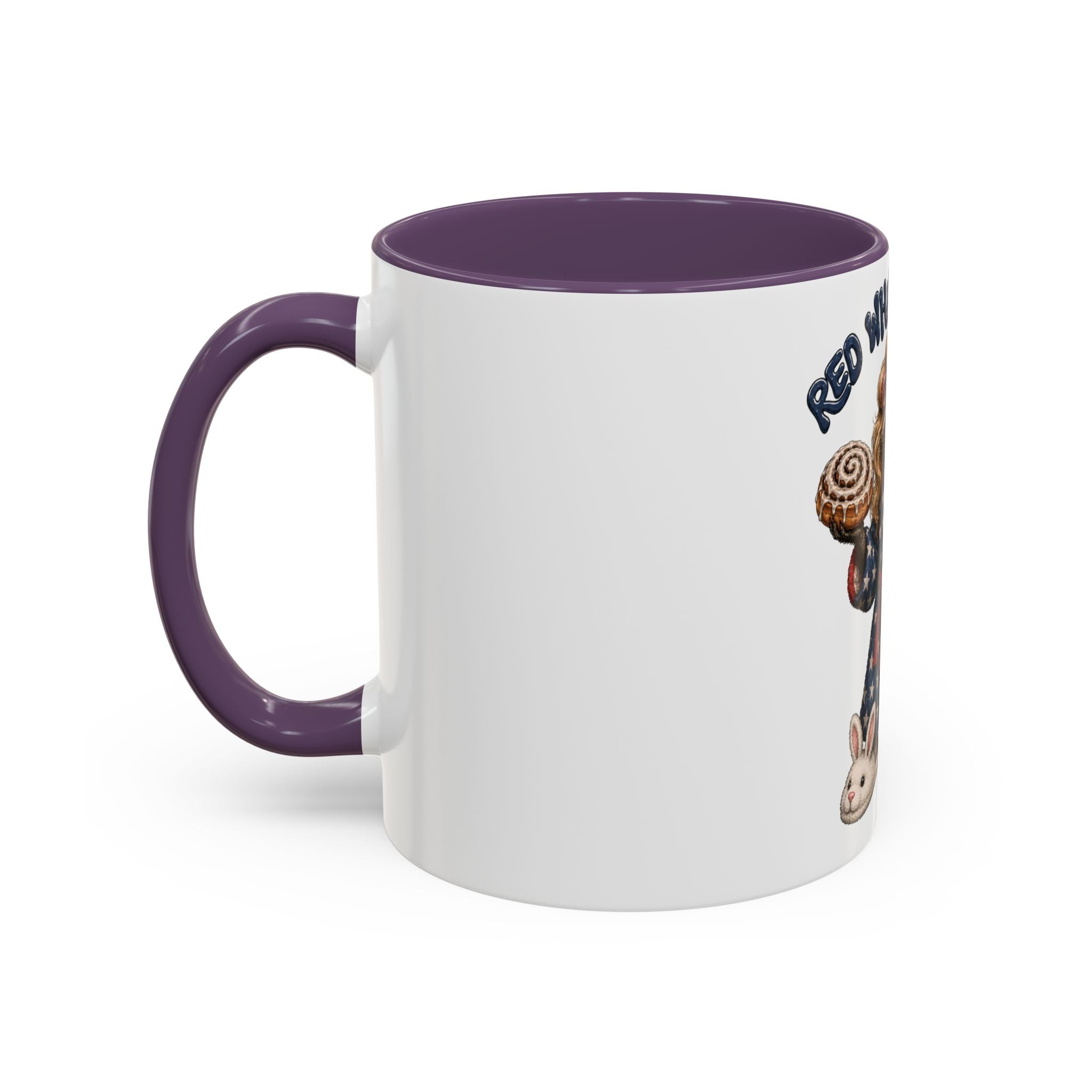 Red White and Feral Raccoon Coffee Mug