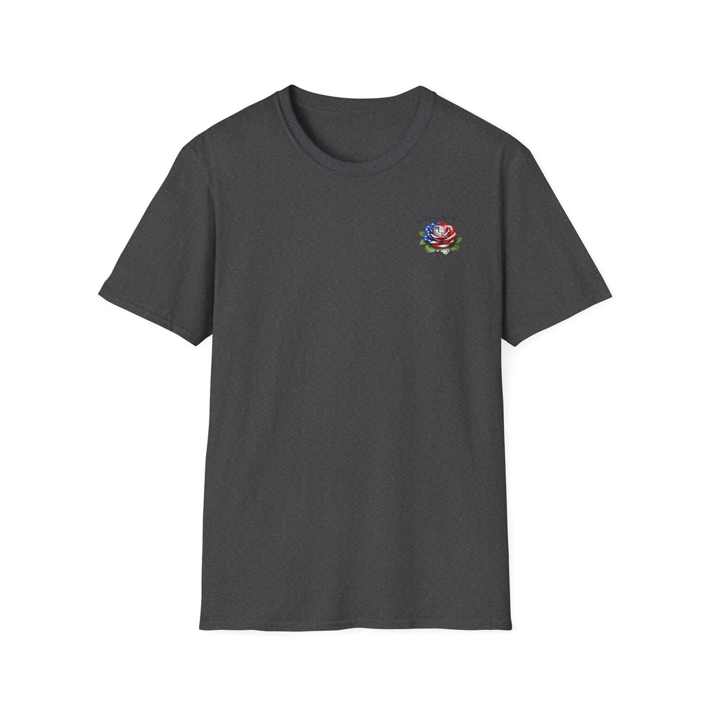 Texas Back Roads T-Shirt — "God Bless Texas Backroads" Vintage Sunset Graphic. Liberty Rose Ranch