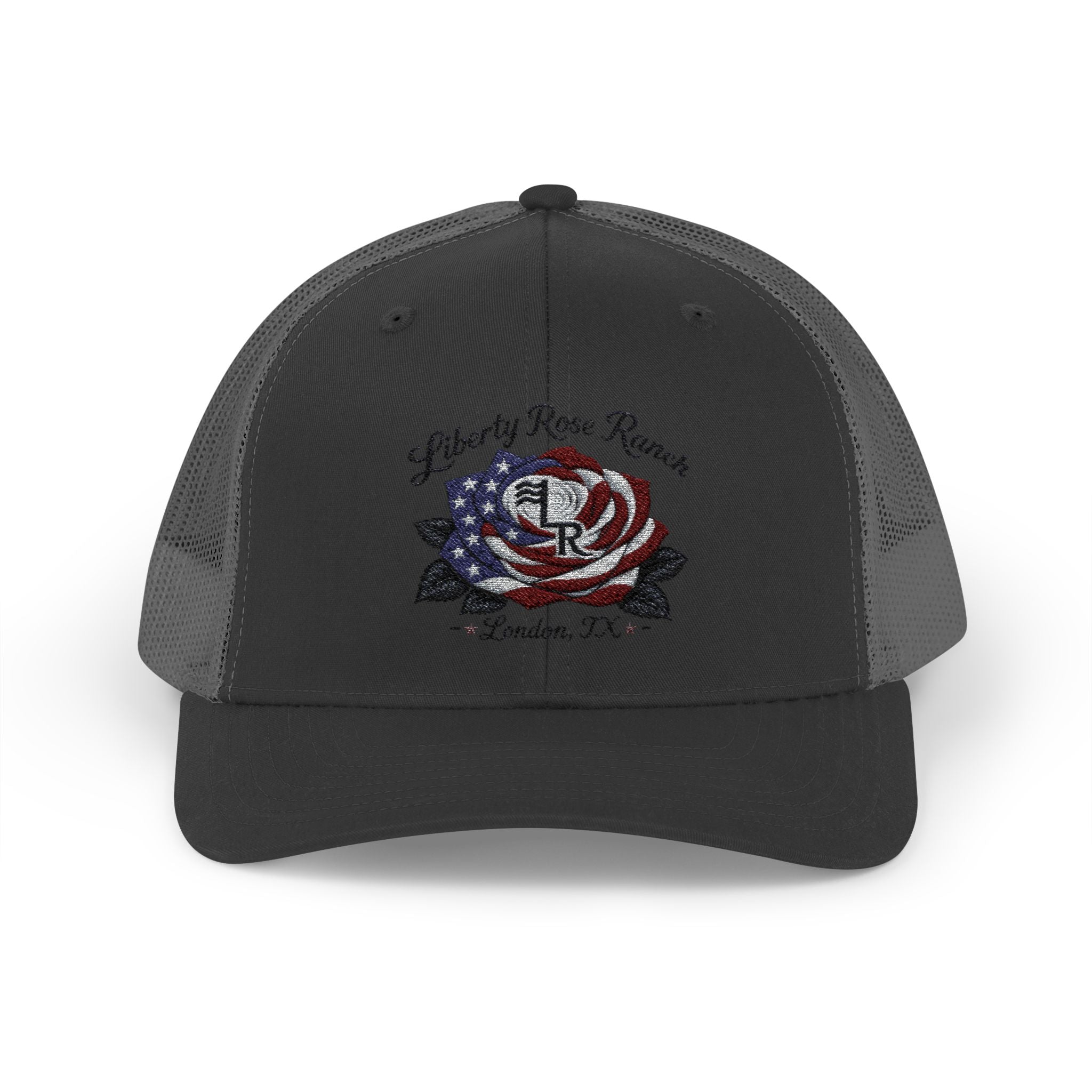Liberty Rose- Black Leaf Edition, Trucker Cap — Liberty Rose Ranch, London TX Snapback