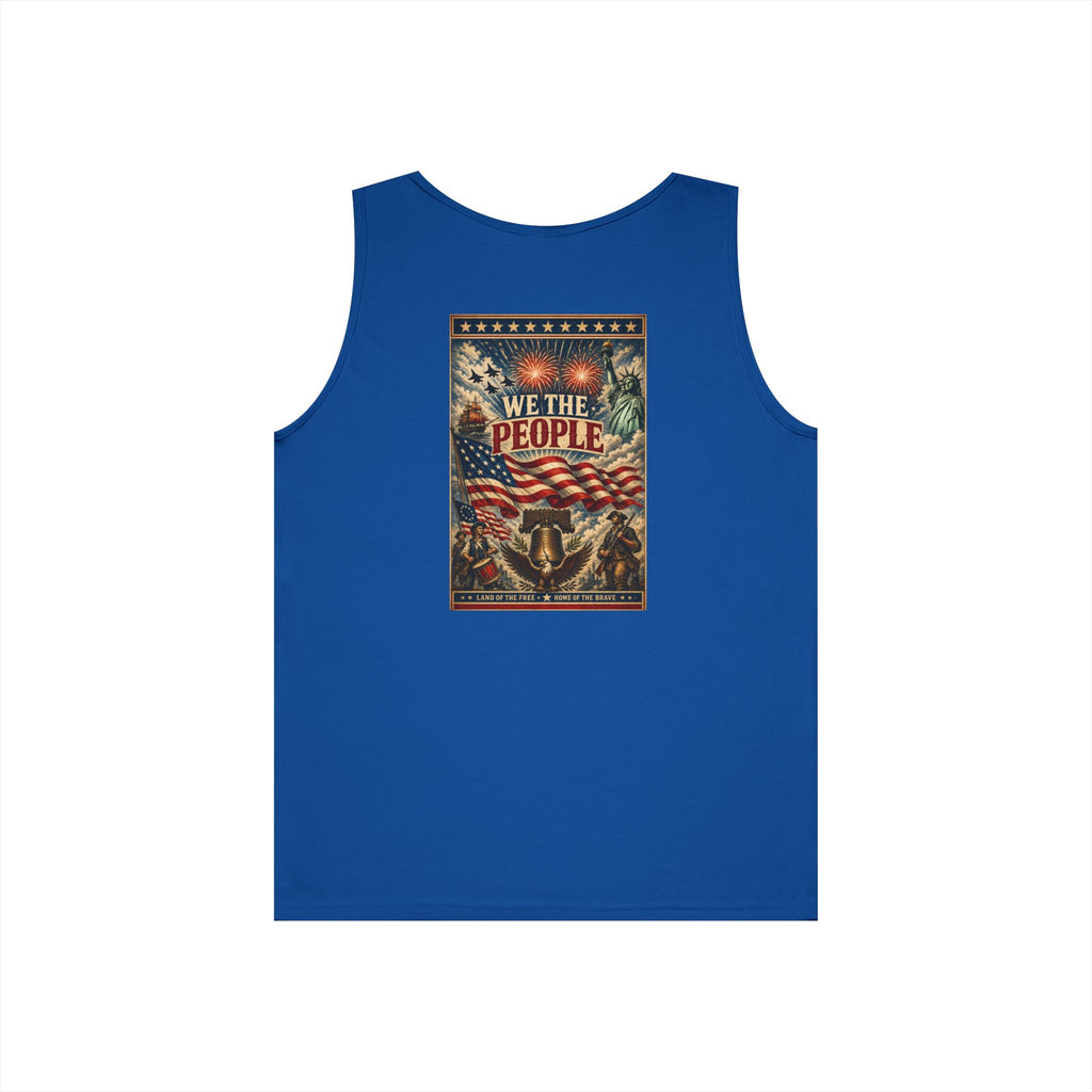 Patriotic "We The People" 4th of July Theme Graphic Tank Top