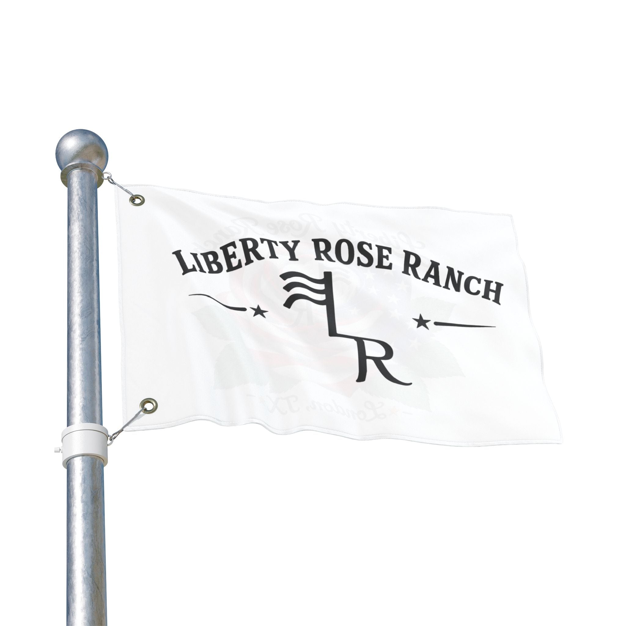 Liberty Rose Ranch Double-Sided Flag — Liberty Rose Rose Ranch Banner (London, TX)