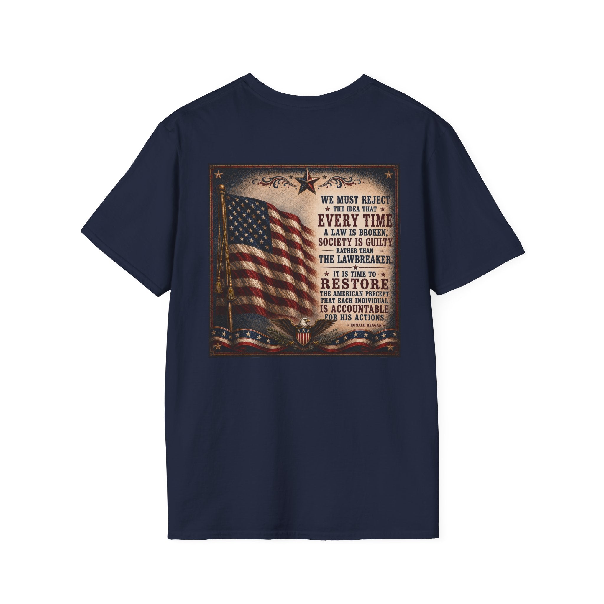 Restore Accountability Reagan Quote T-Shirt — Presidential Collection