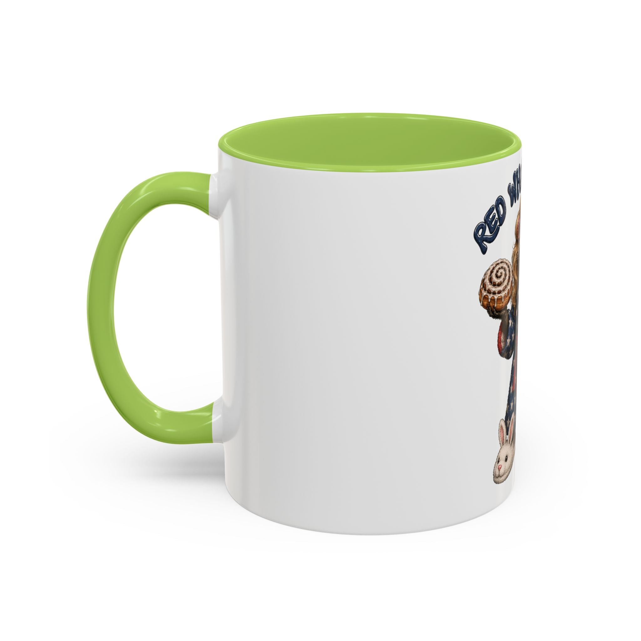 Red White and Feral Raccoon Coffee Mug