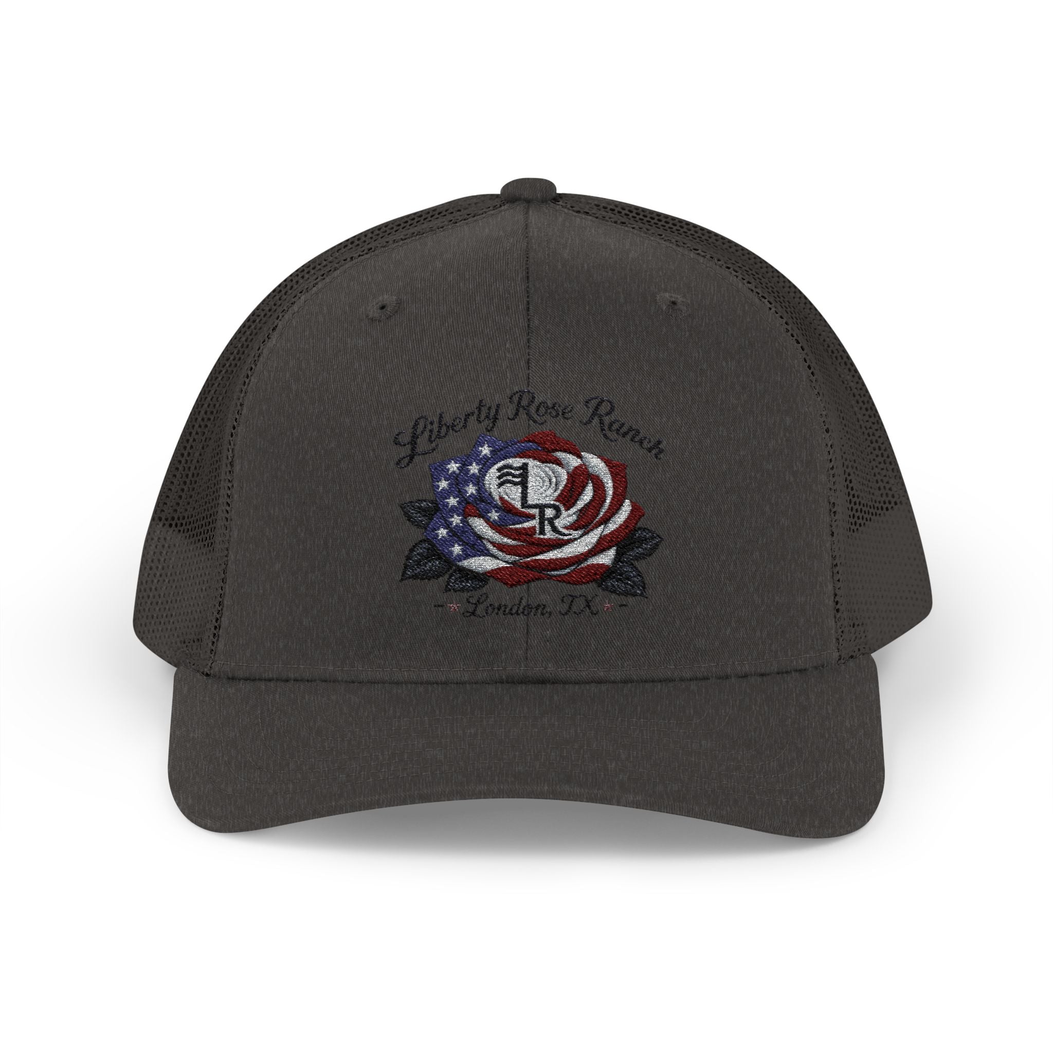 Liberty Rose- Black Leaf Edition, Trucker Cap — Liberty Rose Ranch, London TX Snapback