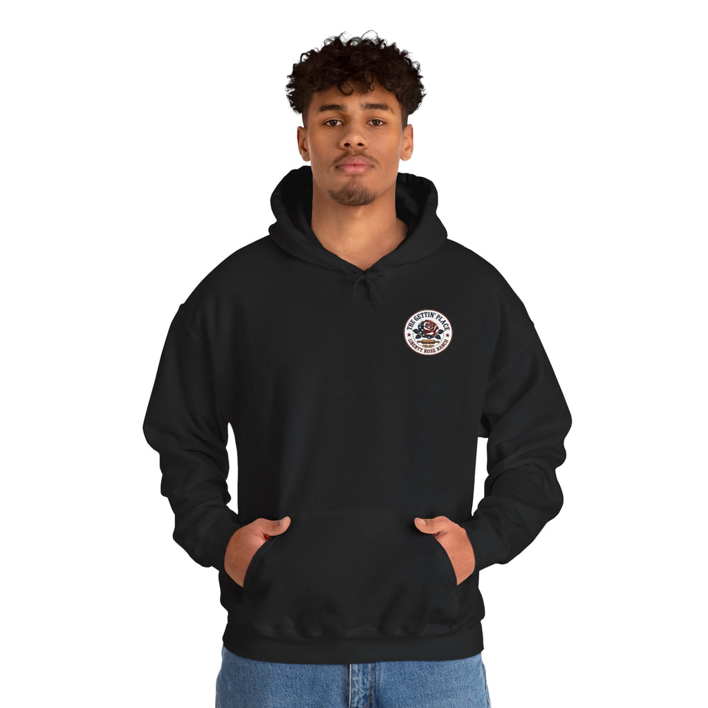 Hoodie — 'Savage Baker' Vintage Red,White, and Oatmeal Cream Pies Graphic Hoodie