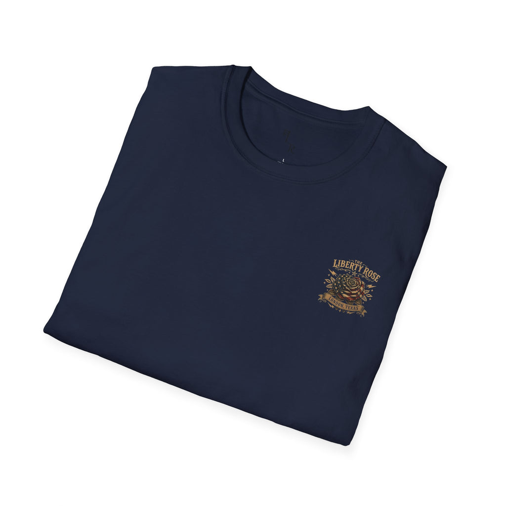 1776% FERAL Bull Tee — US Flag Glasses Patriotic Small Town Vibe