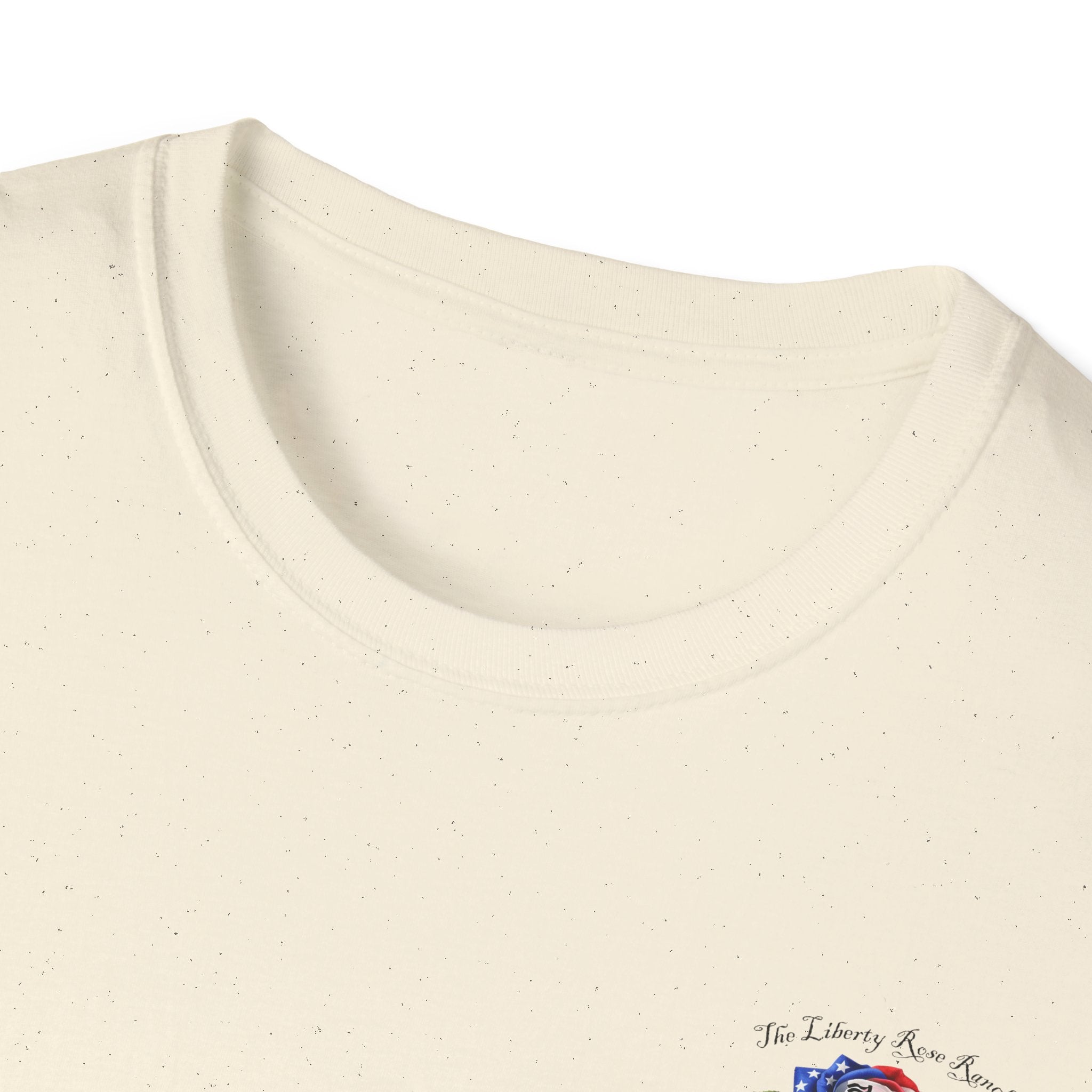 Liberty Rose T-Shirt - Patriotic Vintage Flag & Rose Design, We the People