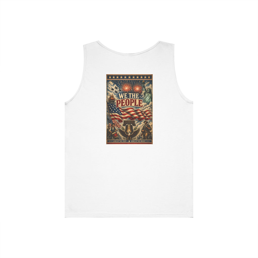 Patriotic "We The People" 4th of July Theme Graphic Tank Top