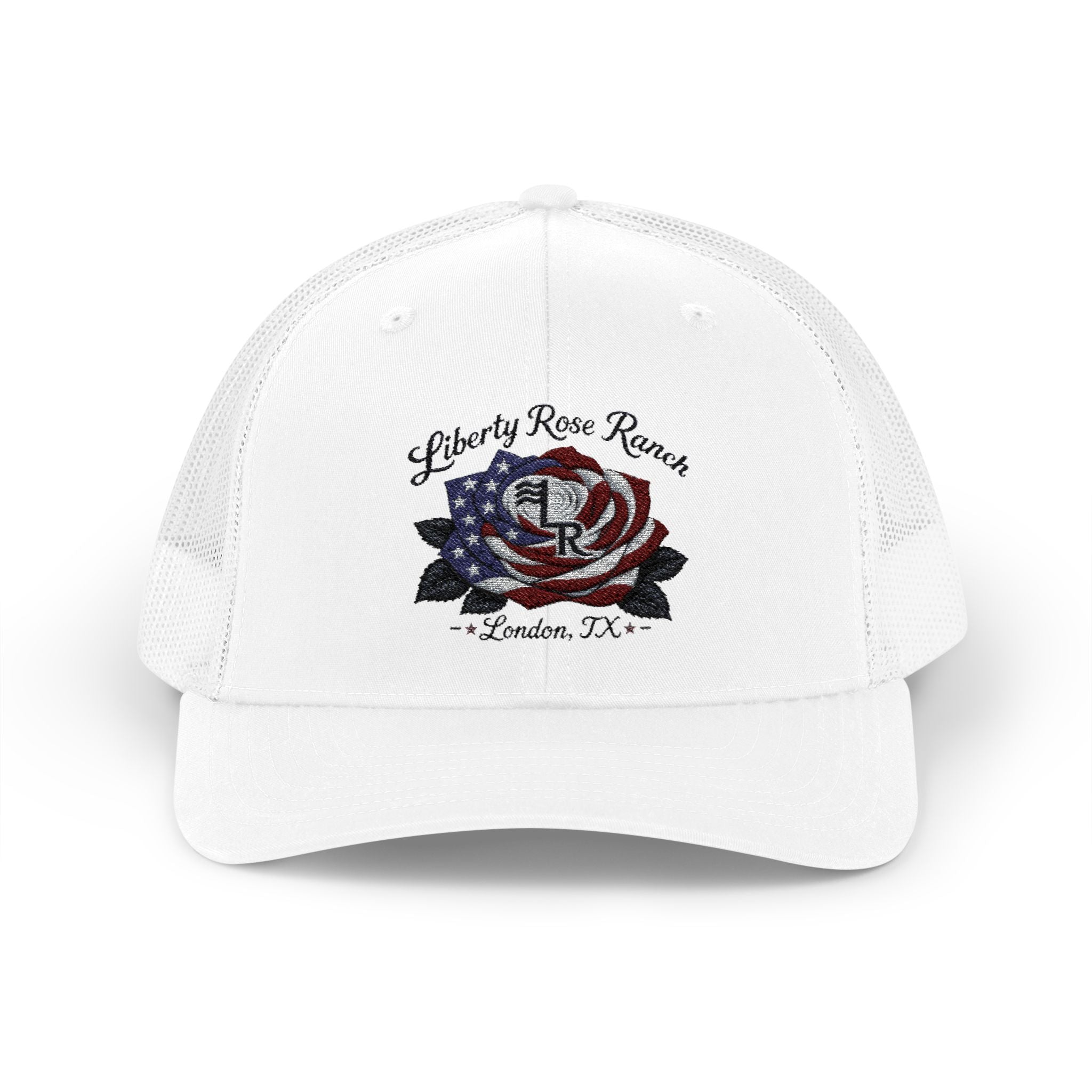 Liberty Rose- Black Leaf Edition, Trucker Cap — Liberty Rose Ranch, London TX Snapback