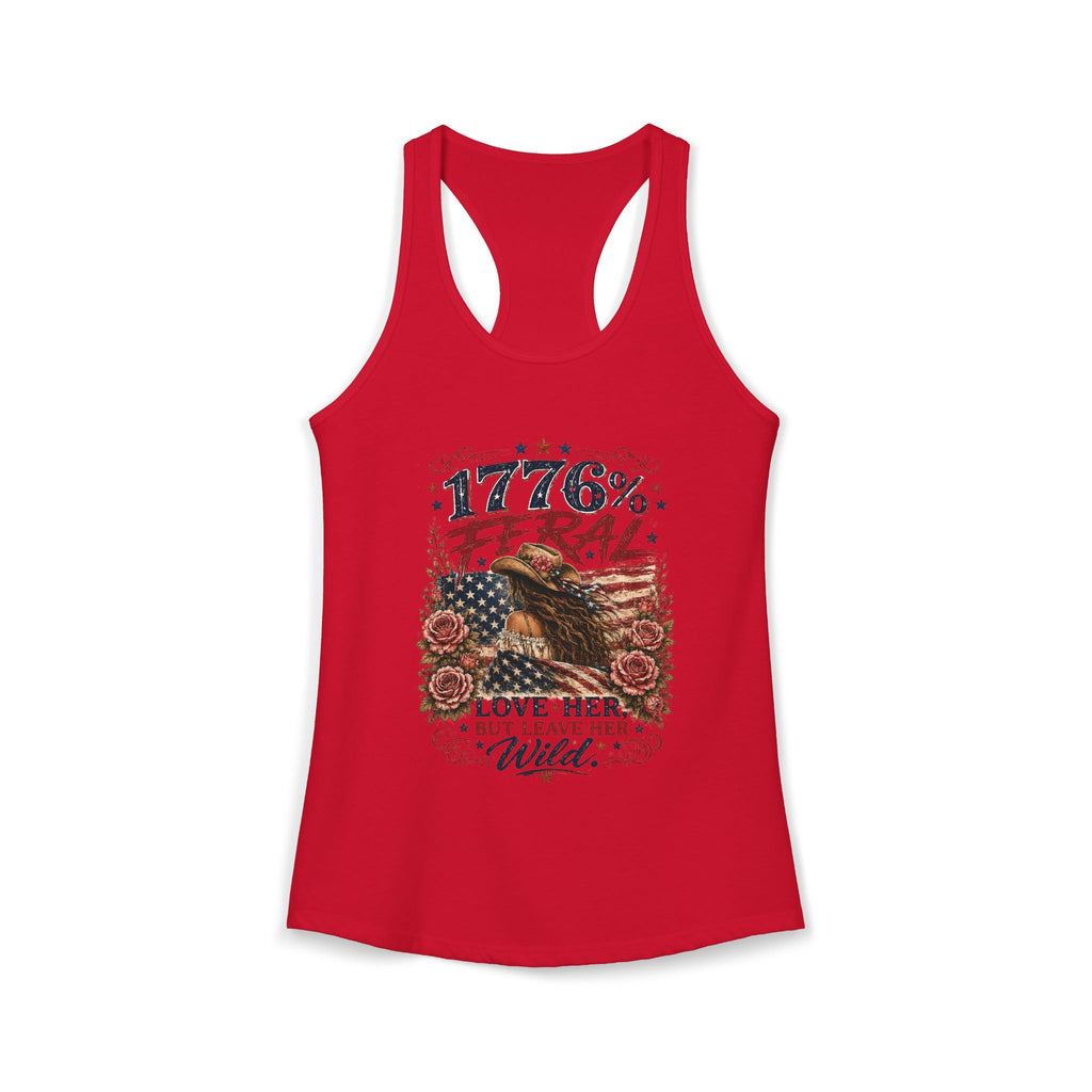 Keep Her Wild 1776% Feral Roses Racerback Tank