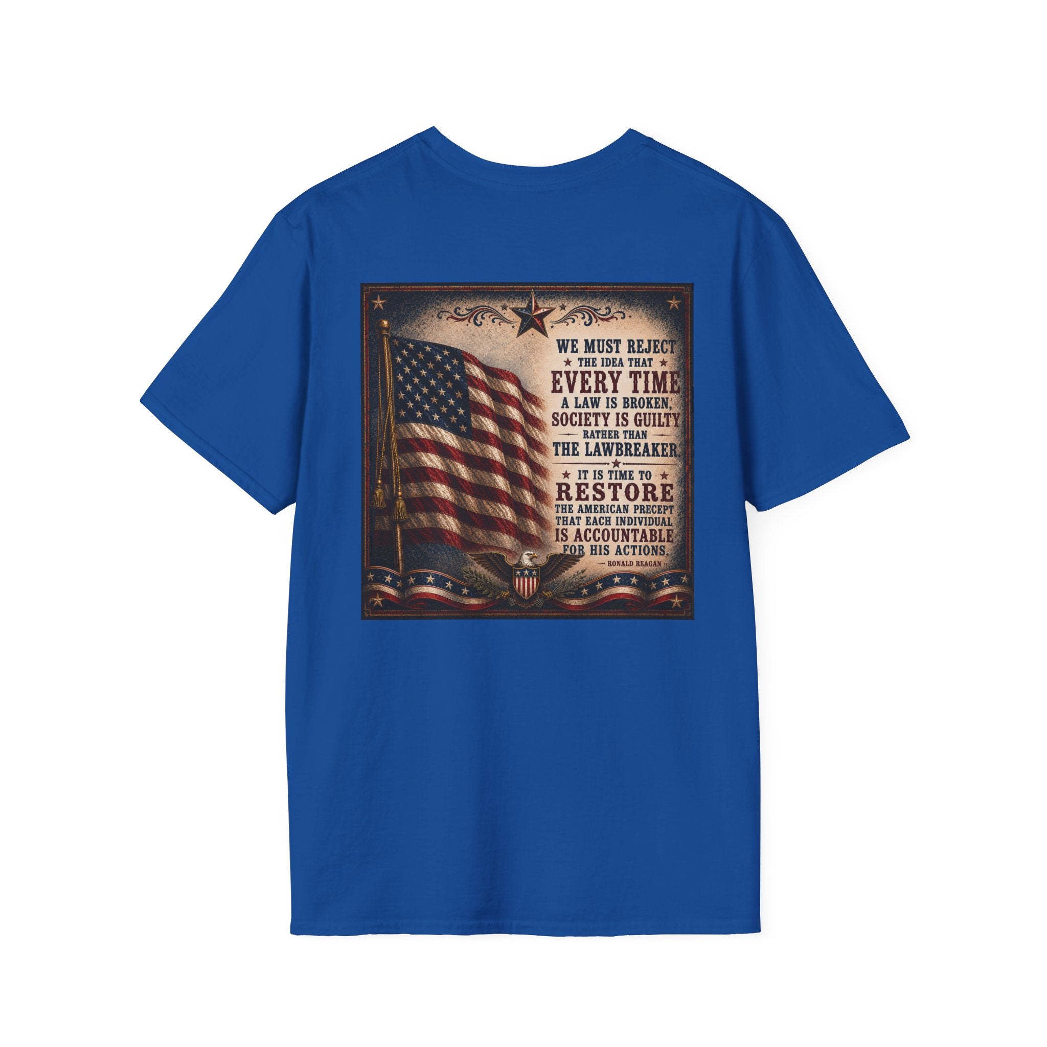 Restore Accountability Reagan Quote T-Shirt — Presidential Collection