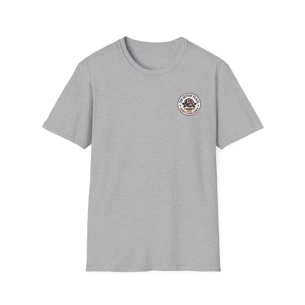 T-Shirt — Savage Baker Patriotic Retro Logo Tee (front chest patch & back graphic)