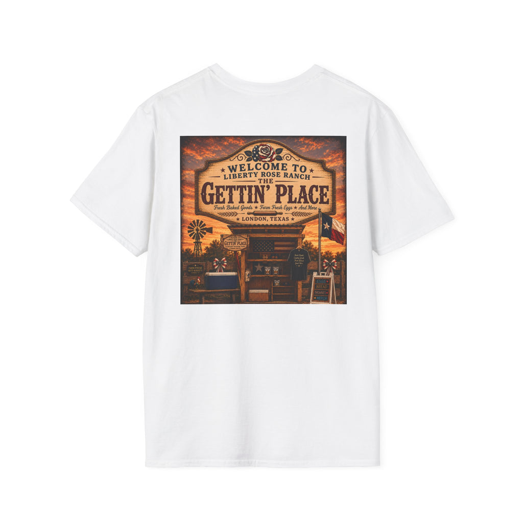 Gettin' Place Ranch T-Shirt – Welcome to Liberty Rose Retro Western Tee