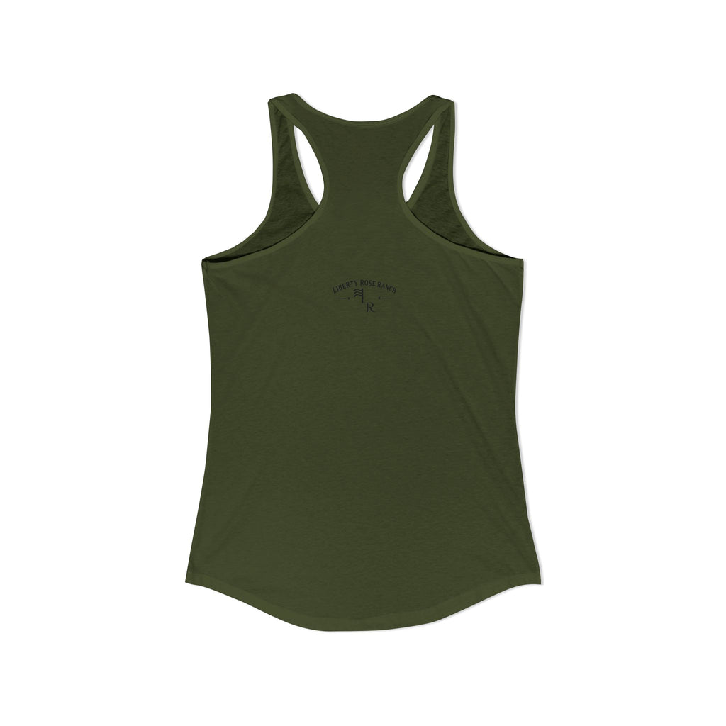 Leave Her Wild Cactus Flower Racerback Tank — 1776% Feral Collection