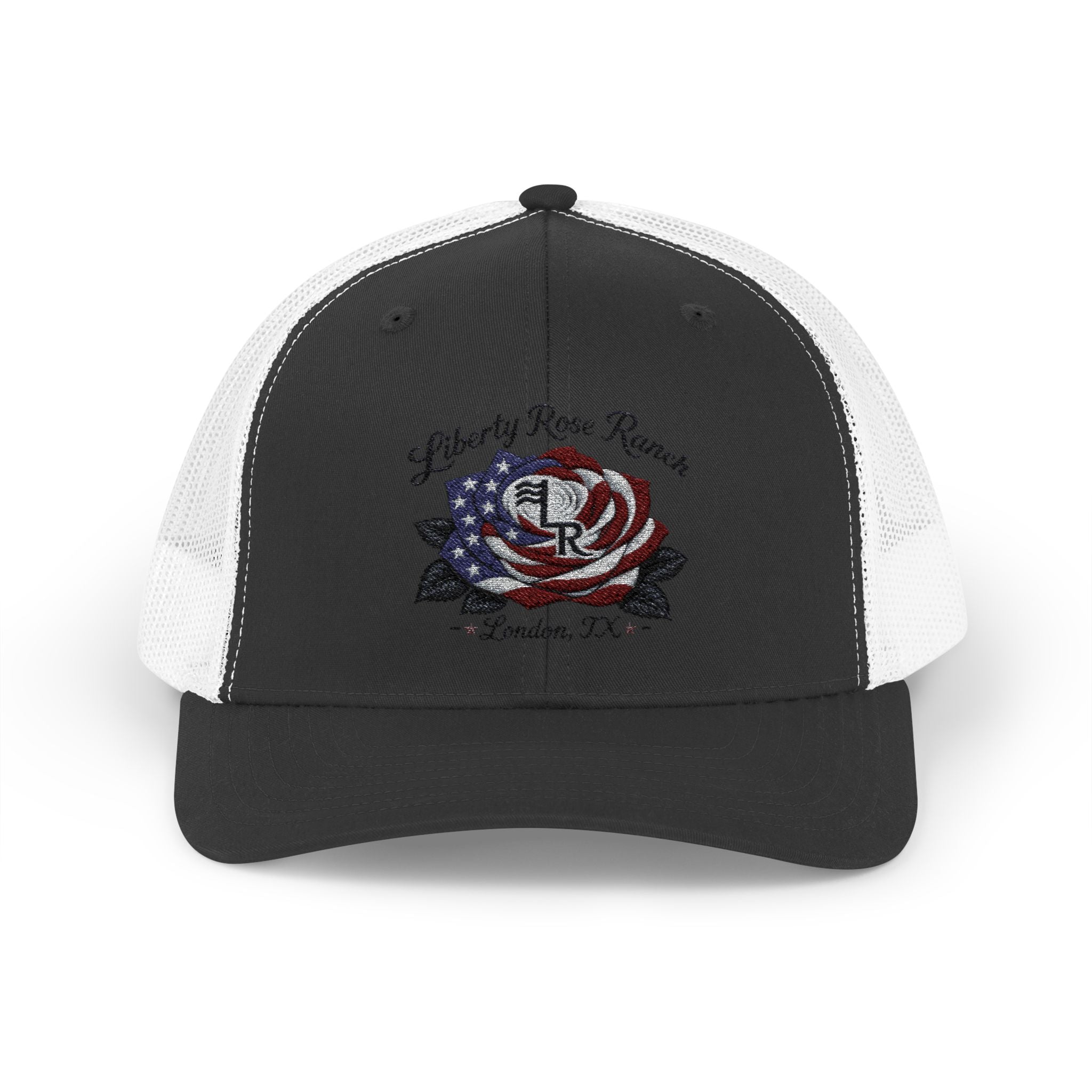 Liberty Rose- Black Leaf Edition, Trucker Cap — Liberty Rose Ranch, London TX Snapback