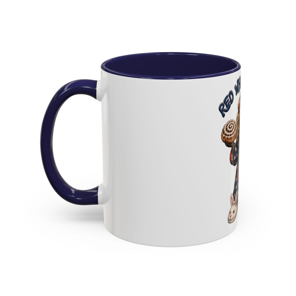 Red White and Feral Raccoon Coffee Mug