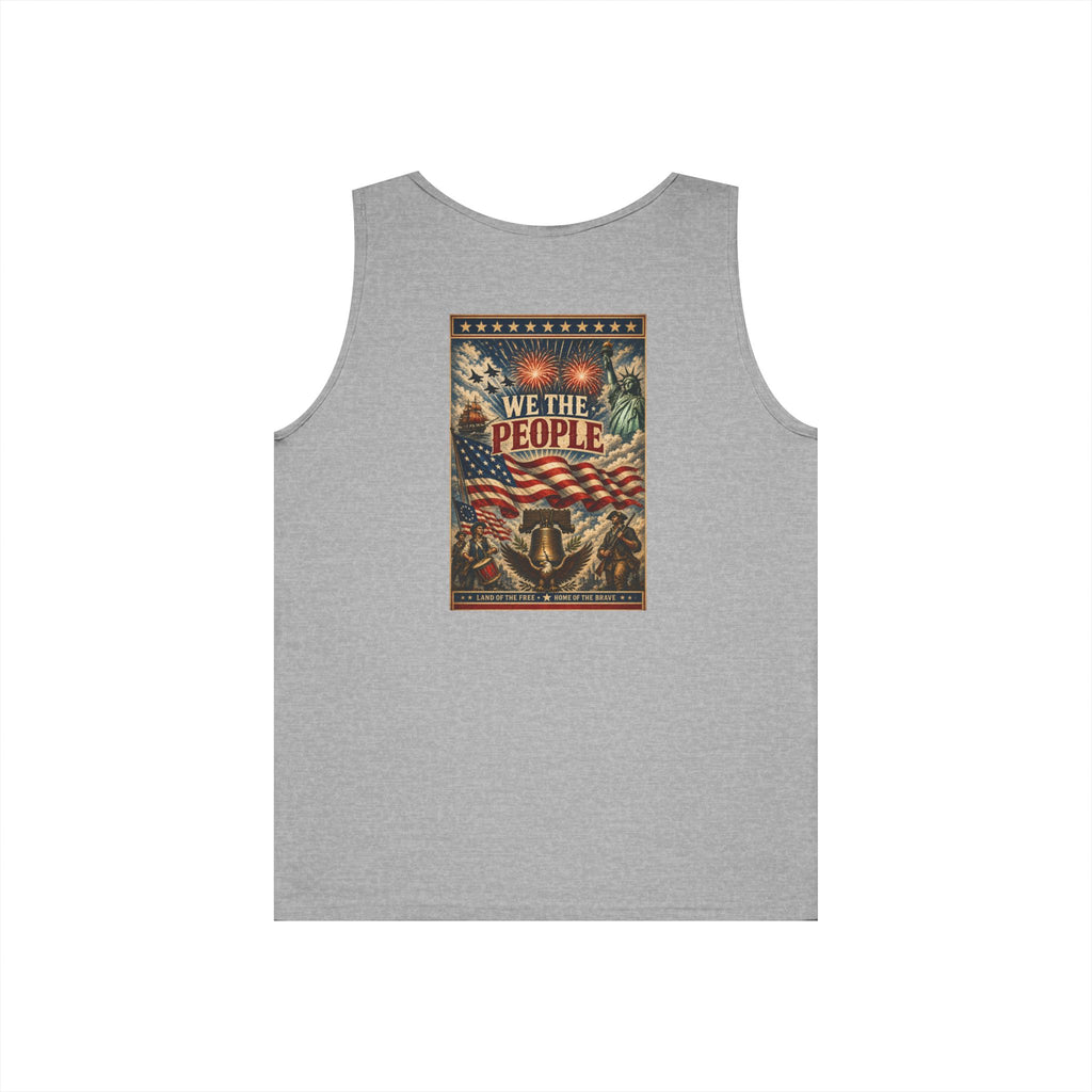 Patriotic "We The People" 4th of July Theme Graphic Tank Top
