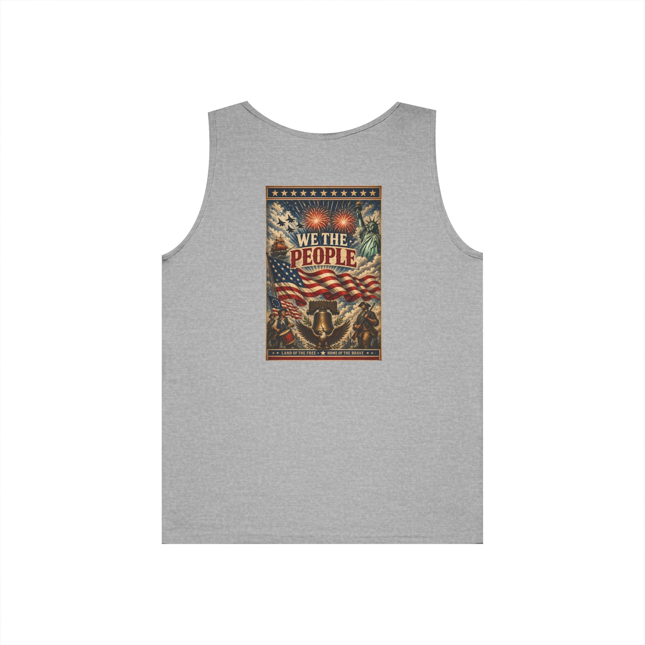 Patriotic "We The People" 4th of July Theme Graphic Tank Top