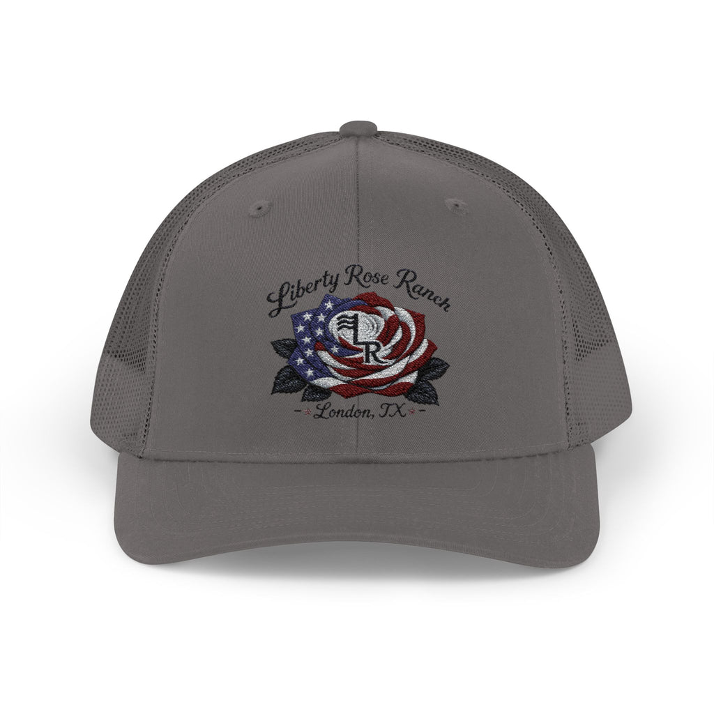 Liberty Rose- Black Leaf Edition, Trucker Cap — Liberty Rose Ranch, London TX Snapback