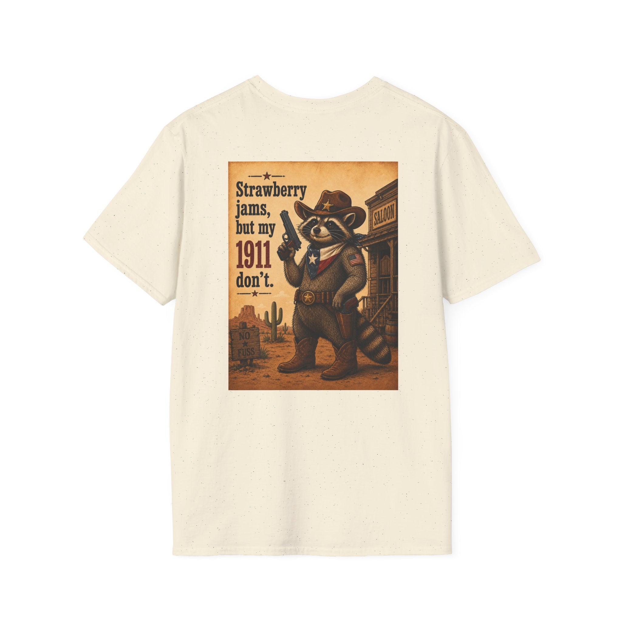 Raccoon Slinger 1911 Tee — "Strawberry jams, my 1911 don't" T-Shirt