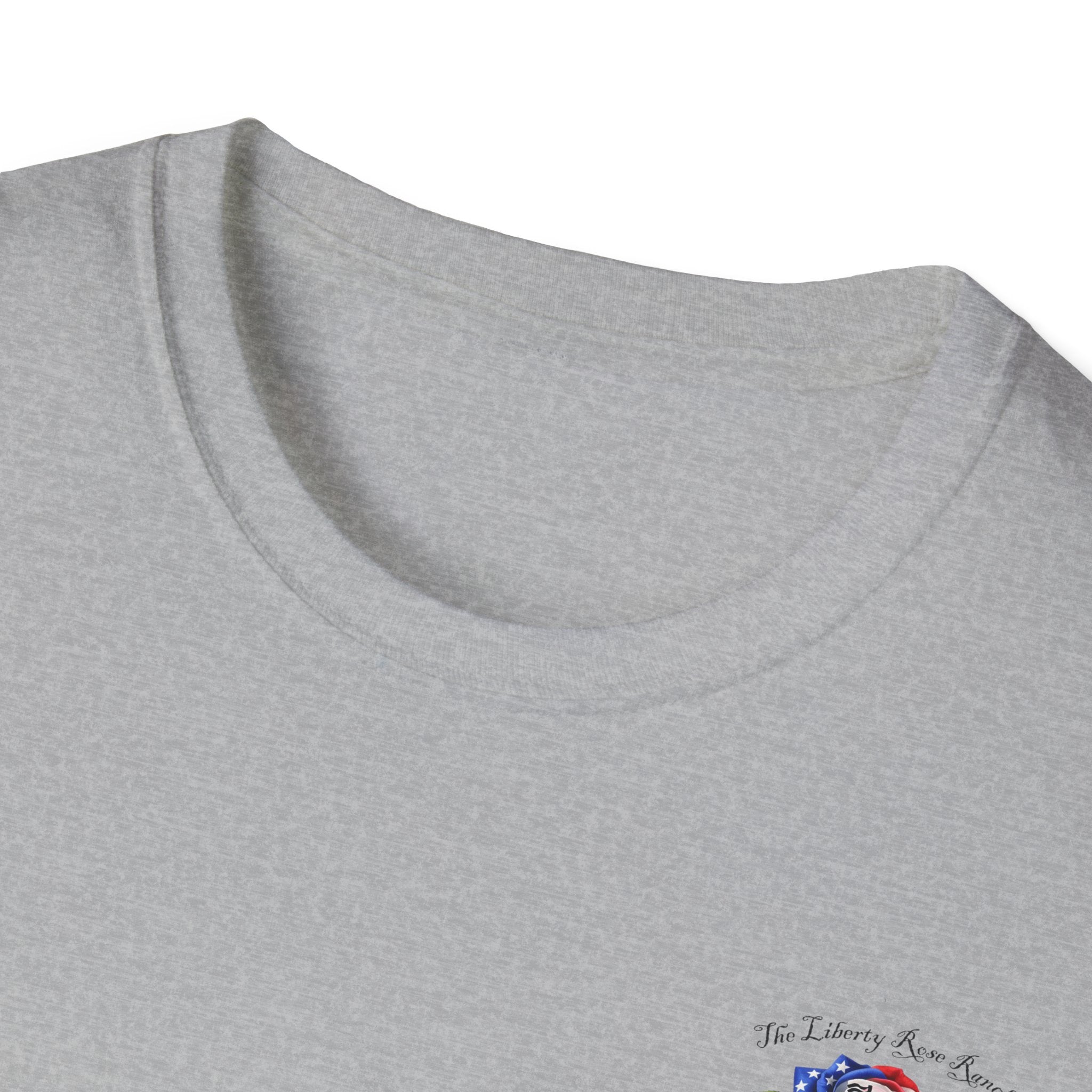 Liberty Rose T-Shirt - Patriotic Vintage Flag & Rose Design, We the People