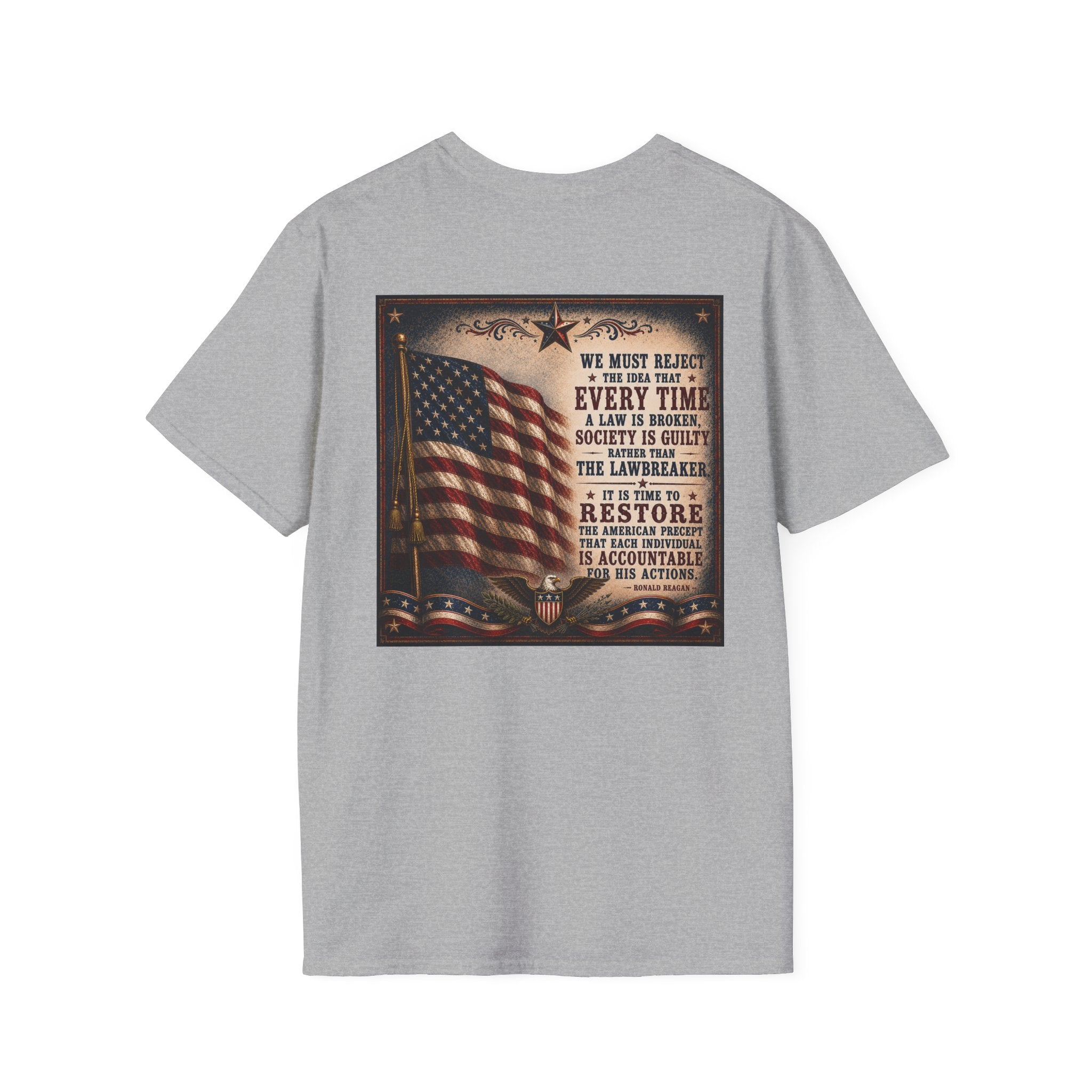 Restore Accountability Reagan Quote T-Shirt — Presidential Collection