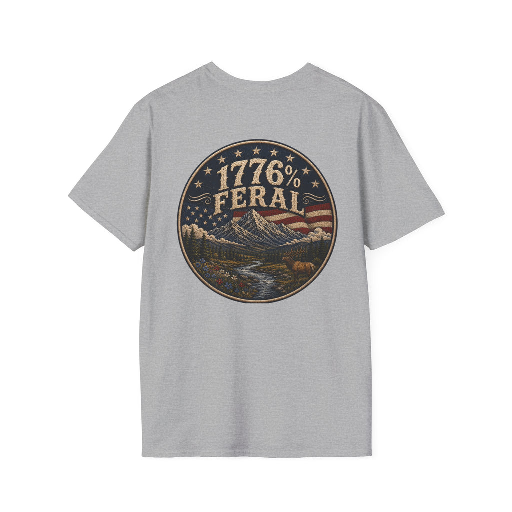 America the Beautiful Scene T-Shirt — 1776% Feral Collection