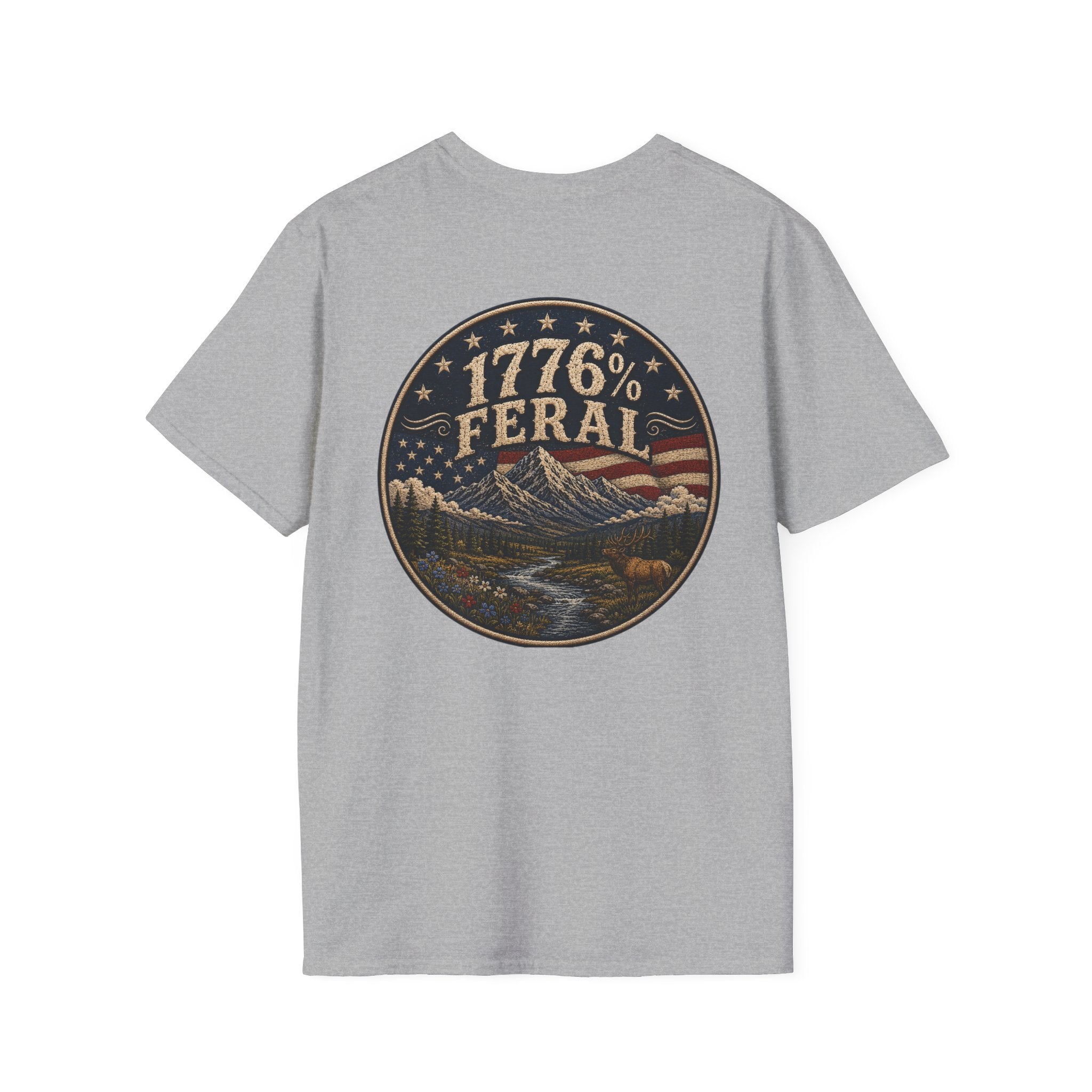 America the Beautiful Scene T-Shirt — 1776% Feral Collection