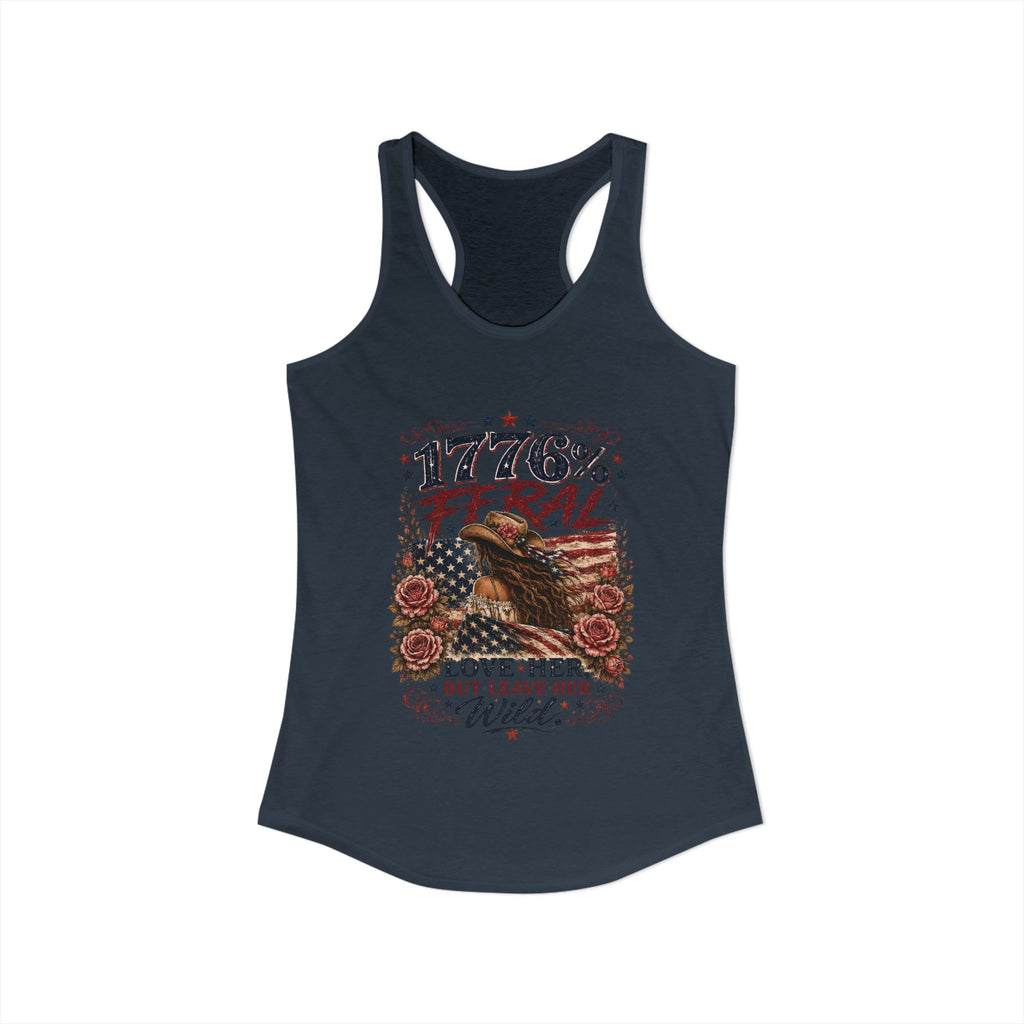 Keep Her Wild 1776% Feral Roses Racerback Tank