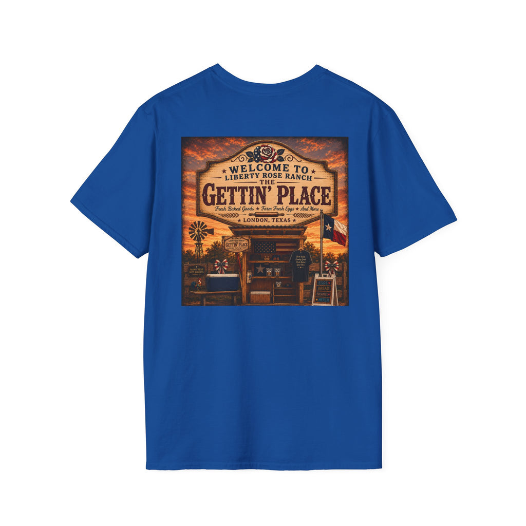 Gettin' Place Ranch T-Shirt – Welcome to Liberty Rose Retro Western Tee
