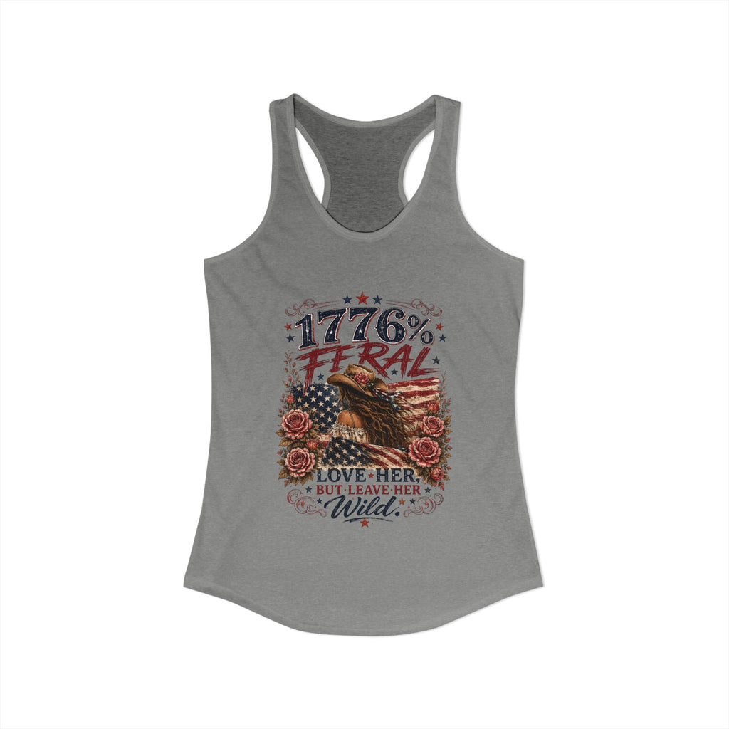 Keep Her Wild 1776% Feral Roses Racerback Tank