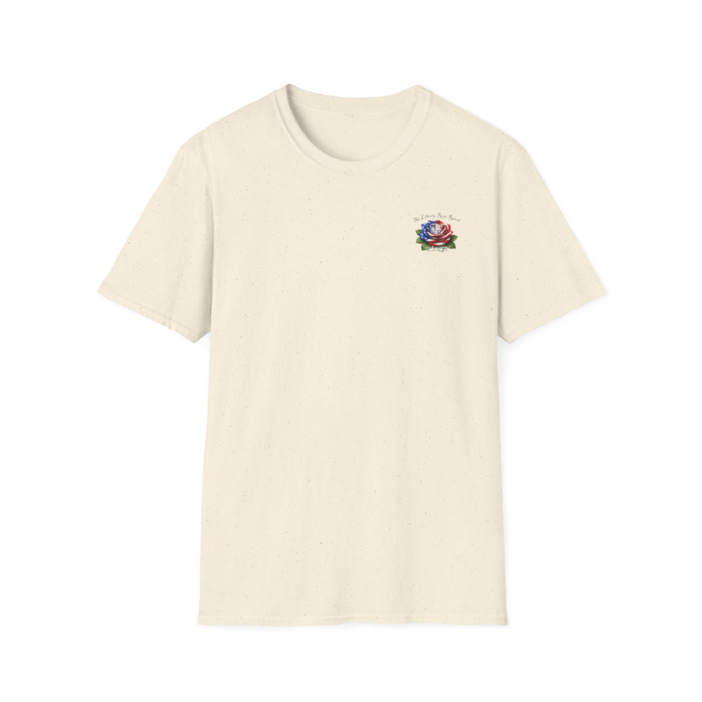 Texas Back Roads T-Shirt — "God Bless Texas Backroads" Vintage Sunset Graphic. Liberty Rose Ranch