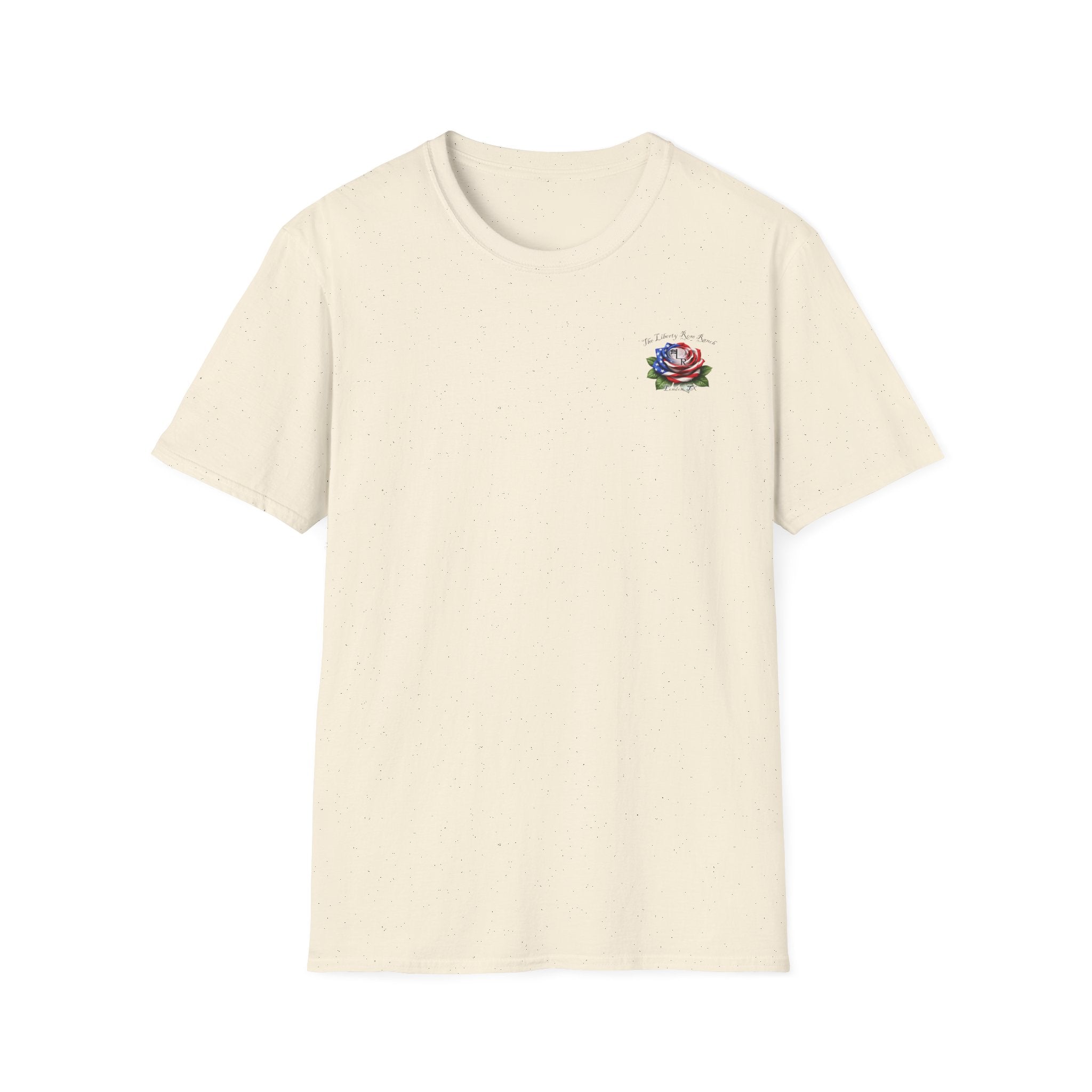 Texas Back Roads T-Shirt — "God Bless Texas Backroads" Vintage Sunset Graphic. Liberty Rose Ranch