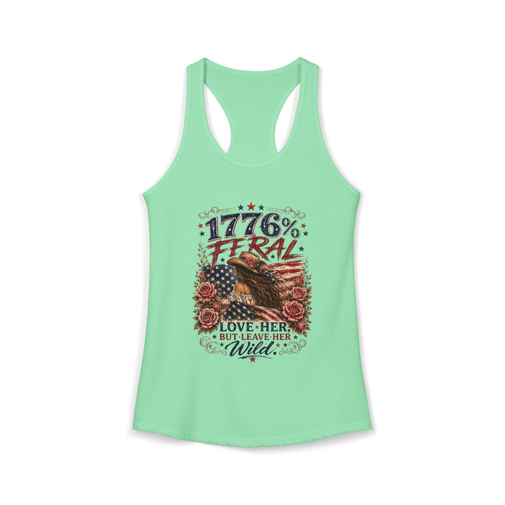 Keep Her Wild 1776% Feral Roses Racerback Tank